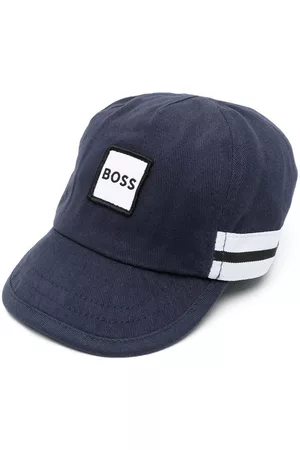 HUGO BOSS Caps - Logo-patch baseball cap - Blue