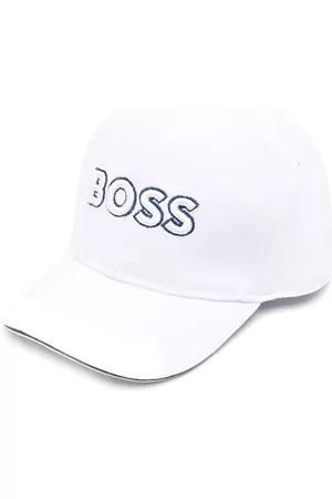HUGO BOSS Caps - Embroidered-logo baseball cap - White