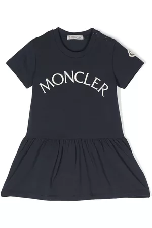 Moncler Girls Casual Dresses - Short-sleeve dress - Blue