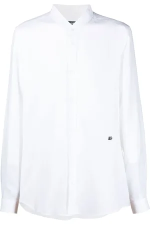 Dolce & Gabbana Logo-plaque linen shirt