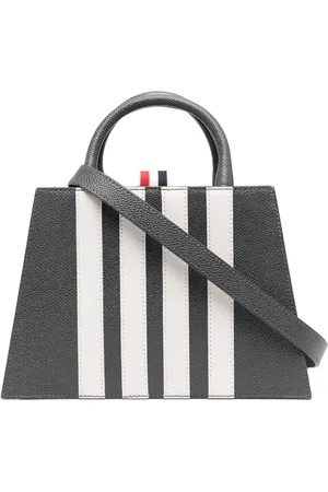 Thom Browne Appliqué-stripe tote bag