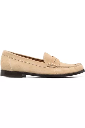 Ralph Lauren Women Loafers - Leather penny slot loafers - Neutrals