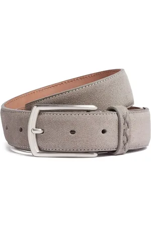Ermenegildo Zegna M??lange-effect suede belt