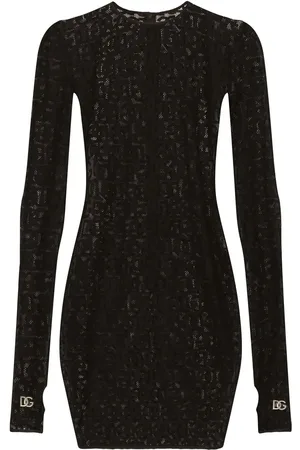 Dolce & Gabbana DG-logo tulle minidress