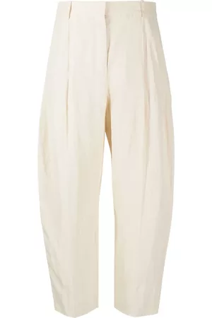 Stella McCartney Women Formal Pants - Cropped tailored trousers - Neutrals