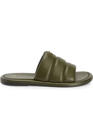 Giuseppe Zanotti Padded-leather sliders