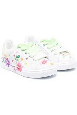 MONNALISA Floral-print low-top sneakers