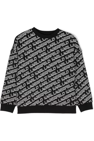 Karl Lagerfeld Logo-print crew-neck sweatshirt - Black