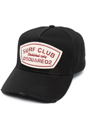 Dsquared2 Men Caps - Logo-embroidered baseball cap - Black