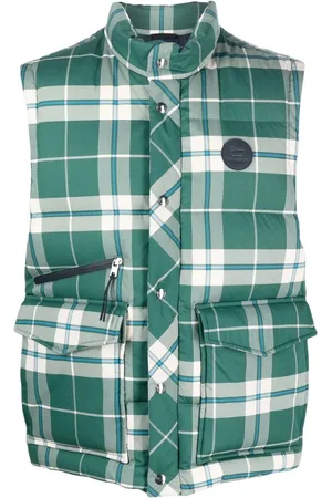 Woolrich Check-pattern quilted gilet