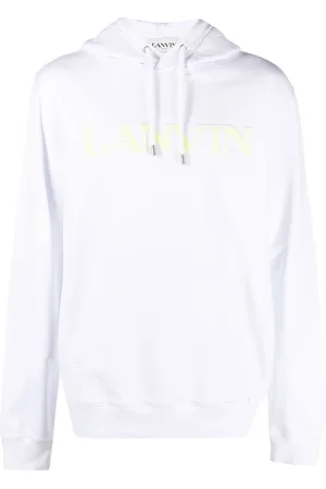 Lanvin Embroidered-logo pouch-pocket hoodie