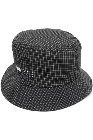 McQ Men Hats - Check-print bucket hat - Black