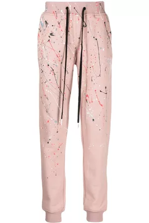 HACULLA Men Sweatpants - Paint-splatter track pants - Pink