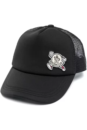 Moncler Men Caps - Logo-patch baseball cap - Black