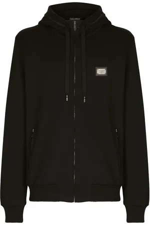 Dolce & Gabbana Logo-tag zip-up hoodie