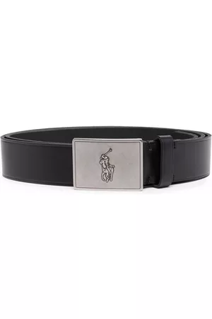 Ralph Lauren Men Belts - Pony logo buckle belt - Black