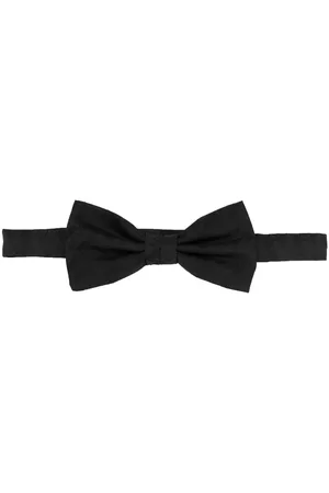 Karl Lagerfeld Men Bow Ties - Plain silk bow tie - Black