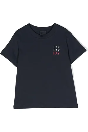 FAY Logo-print cotton T-shirt