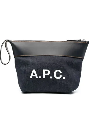 A.P.C. Logo-print clutch bag