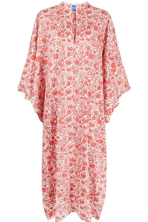 Nackiye Joyce floral-print poncho