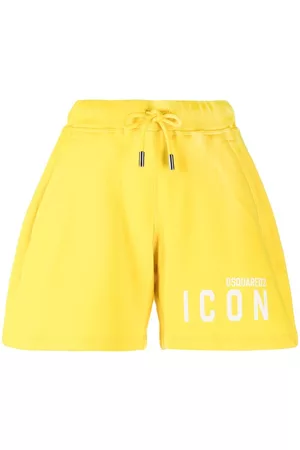 Dsquared2 Logo-print track shorts - Yellow
