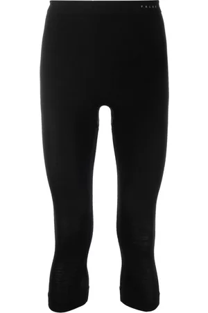 Falke Men Sports Leggings - Three-quarter length compression tights - Black