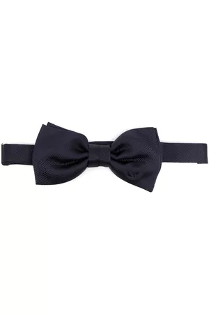 Karl Lagerfeld Men Bow Ties - Twill silk bow tie - Blue