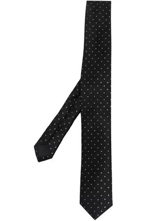 Karl Lagerfeld Men Bow Ties - Patterned jacquard tie - Black