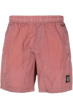Stone Island Compass-patch track shorts