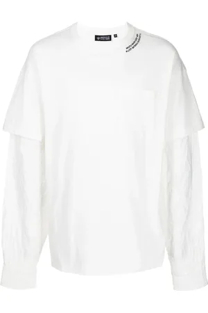 MOSTLY HEARD RARELY SEEN Crinkle Woven long-sleeve T-shirt