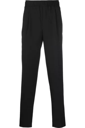 Z Zegna Men Skinny Pants - Slim elasticated-waistband trousers - Black