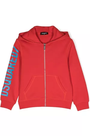 Dsquared2 Boys Zip-up Hoodies - Logo-print zip-up hoodie