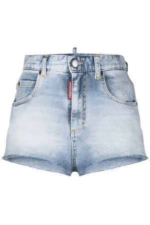 Dsquared2 High-waisted denim shorts