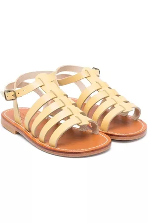 BONPOINT Sandals - Open-toe buckle-fastening sandals - Yellow
