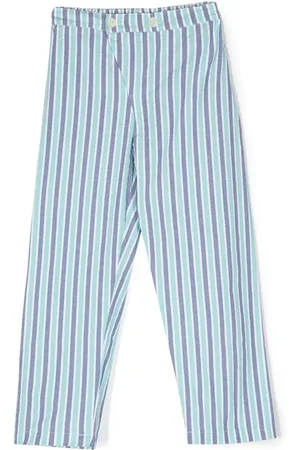 SIOLA Straight-leg striped trousers