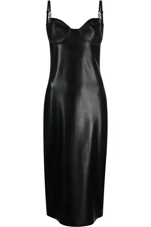 VERSACE Sweetheart-neck sleeveless dress