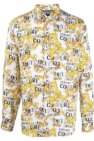 VERSACE Signature-barocco-print shirt