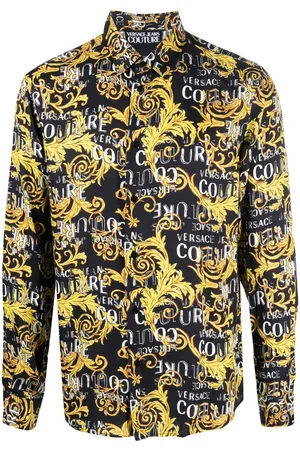VERSACE Signature-barocco-print shirt