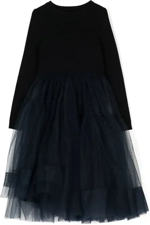 JNBY by JNBY Layered tulle ribbed-knit dress