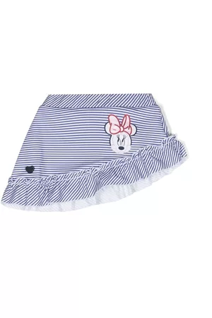 MONNALISA Asymmetrical Skirts - Minnie Mouse asymmetric skirt - White