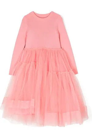 JNBY by JNBY Knit mesh patched dress