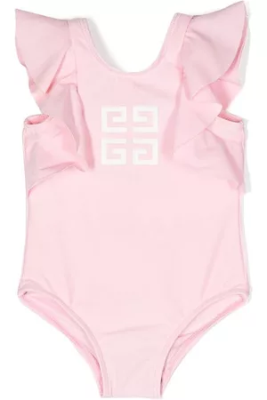 Givenchy 4G ruffled swimsuit - Pink