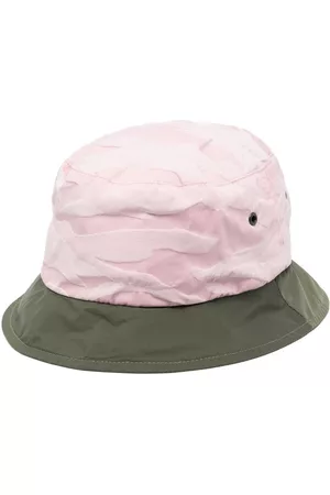 MACKINTOSH Hats - PELTING logo-patch bucket hat - Pink