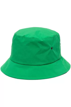 MACKINTOSH Hats - Logo-patch bucket hat - Green