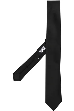 Karl Lagerfeld Men Bow Ties - Jacquard silk tie - Black