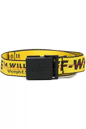 OFF-WHITE Logo-print adjustable belt - Yellow