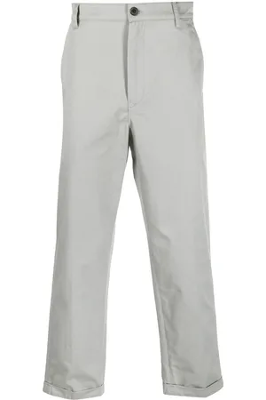 Kenzo Logo-patch cropped chinos