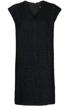 Paule Ka V-neck sleeveless shift dress