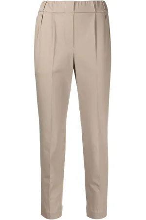Brunello Cucinelli Cropped tapered trousers