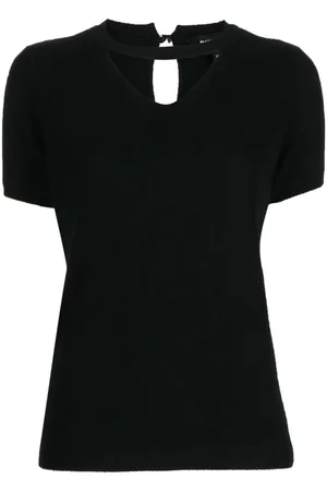 Paule Ka Cashmere cut-out detail top